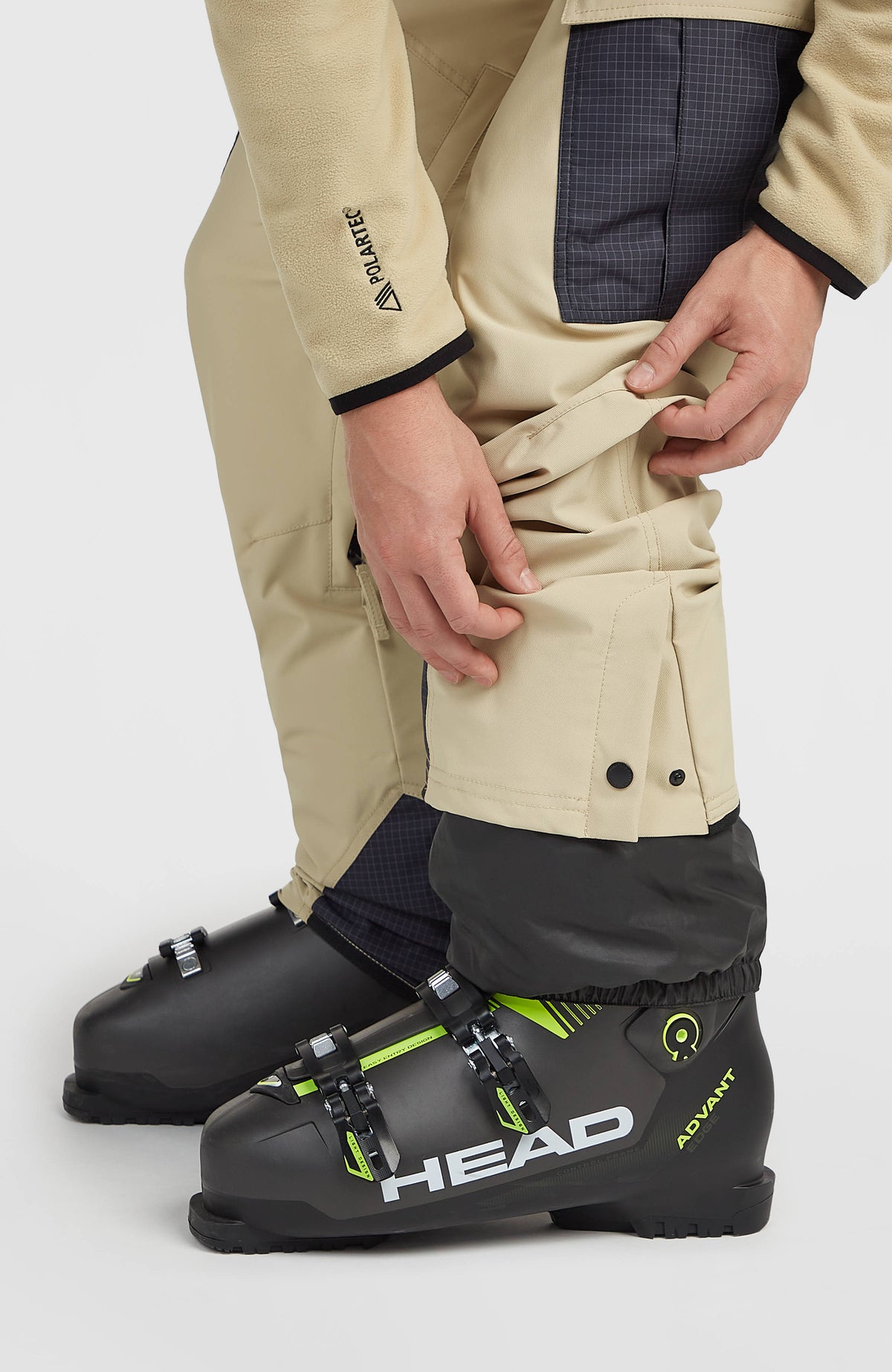 FWC'Peak Cargo-Skihose | Olive Blush Colour Block