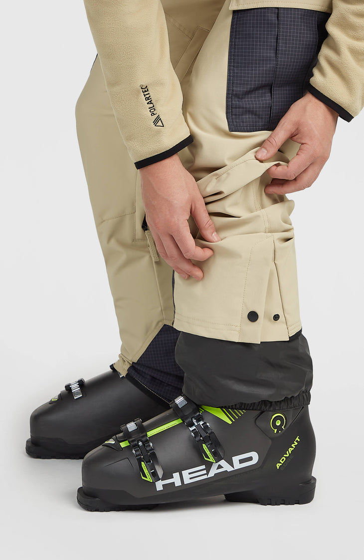 FWC'Peak Cargo-Skihose | Olive Blush Colour Block