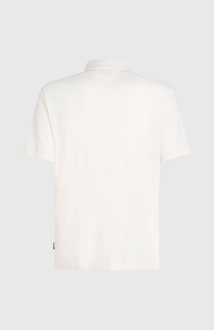Slub Small Logo Poloshirt | Snow White