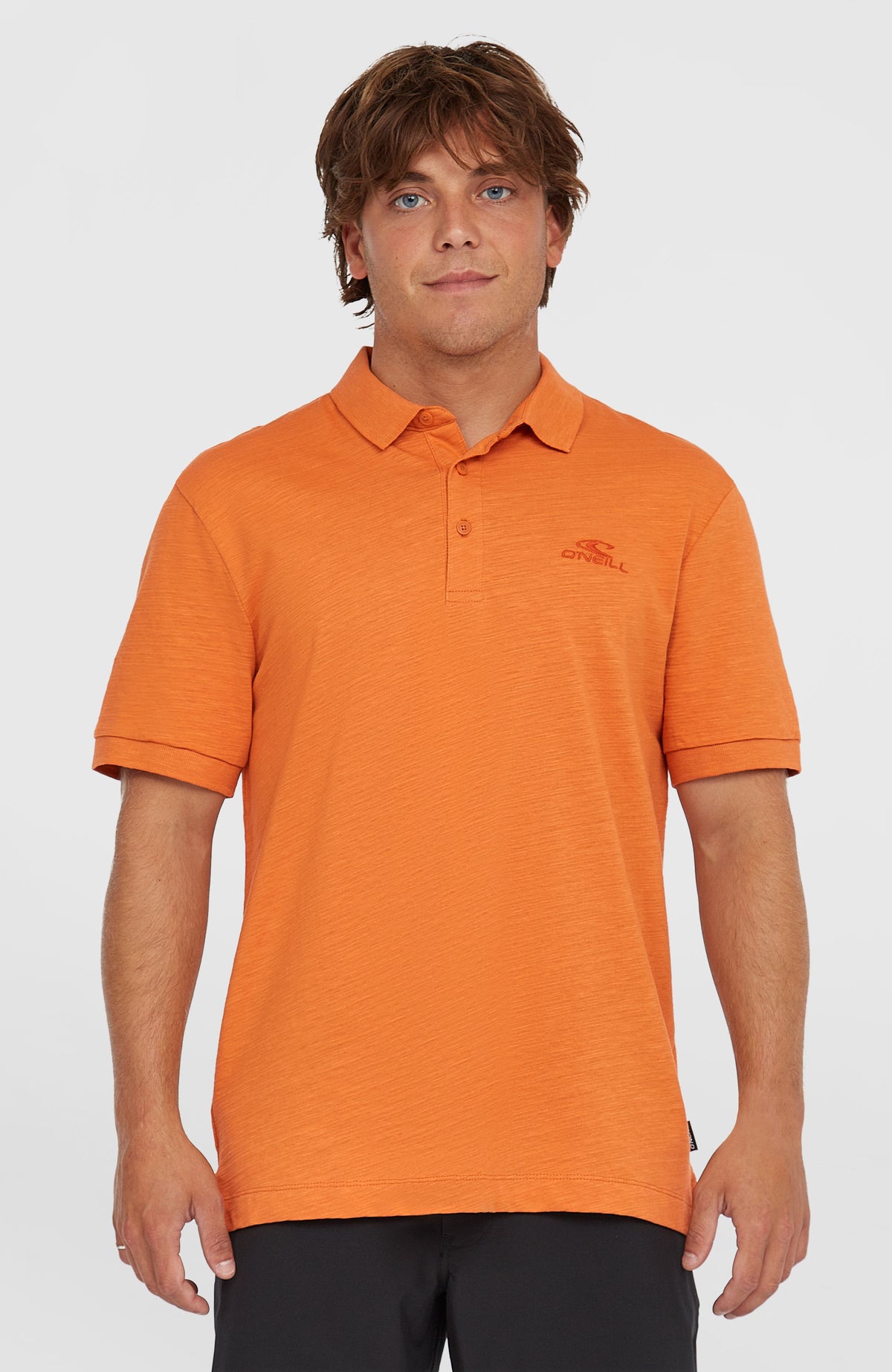 Slub Small Logo Poloshirt | Cinnamon Stick