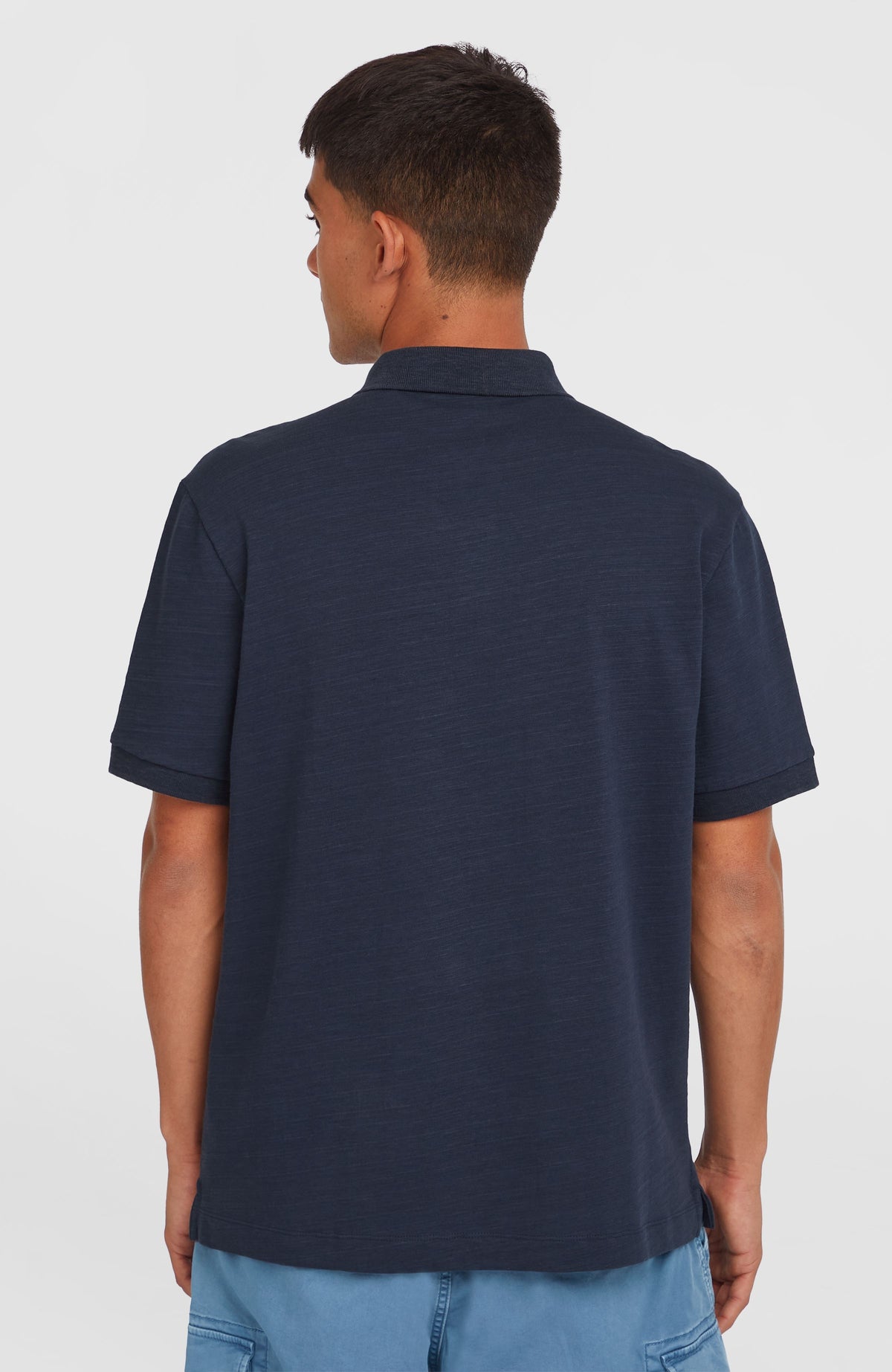 Slub Small Logo Poloshirt | Ink Blue