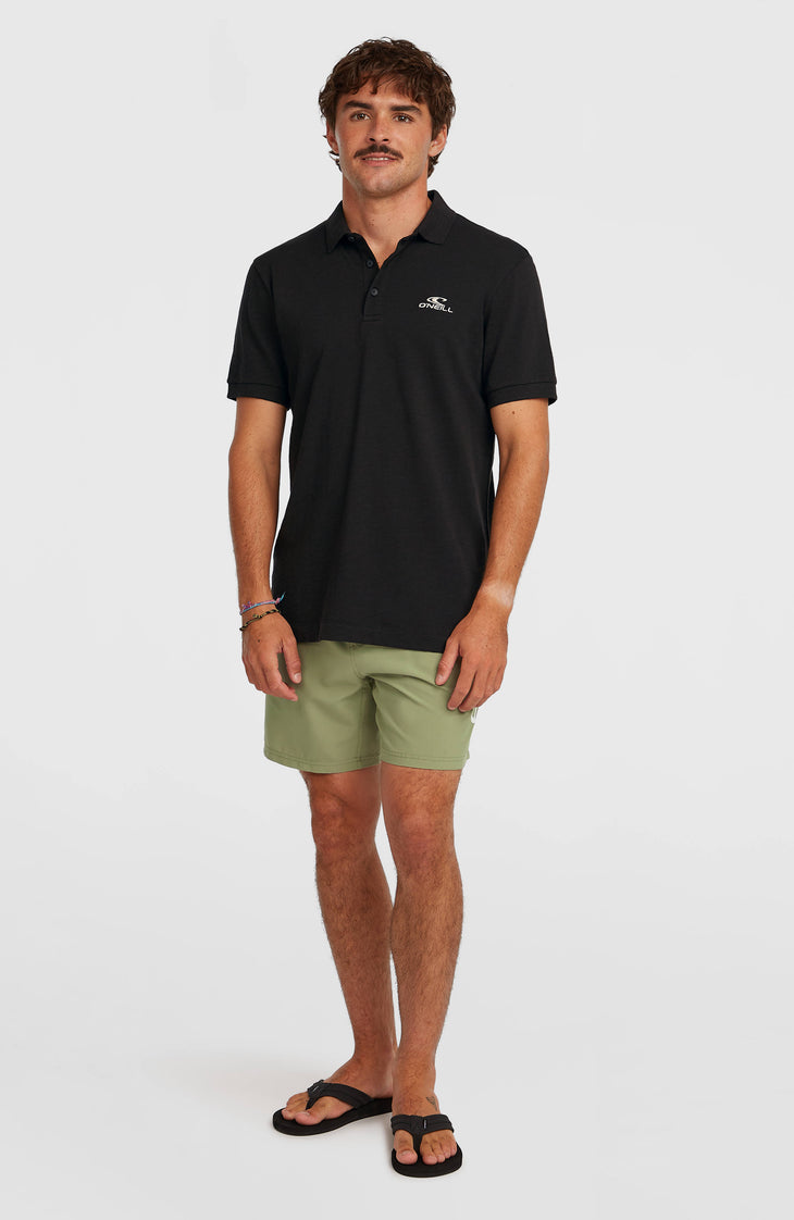 Slub Poloshirt | Black Out