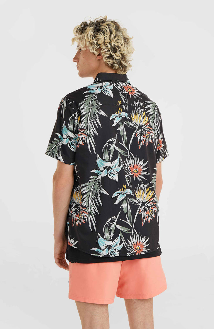 Mix and Match Floral Hemd | Black Tropicana