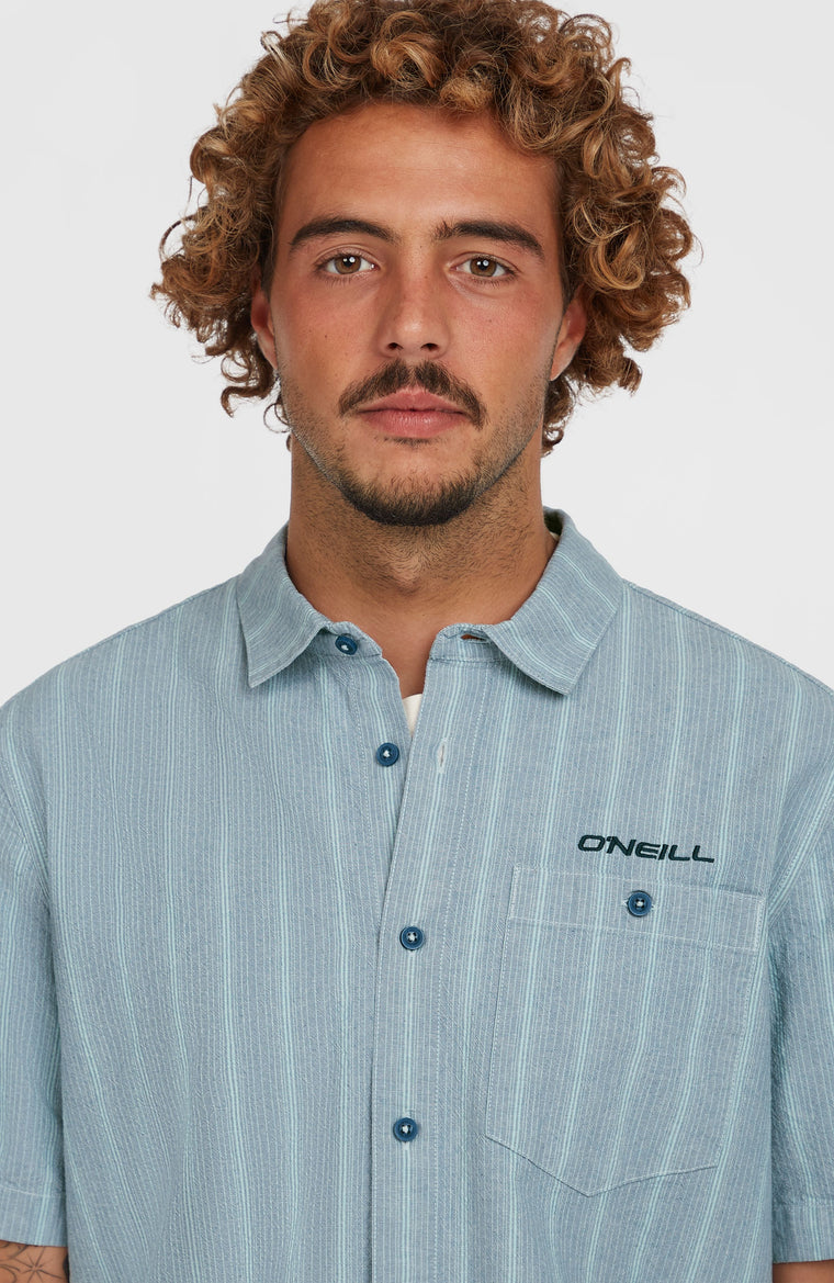 Jacquard Stripe Hemd | Blue Cali Stripe Jacquard Stripe Hemd | Blue Cali Stripe