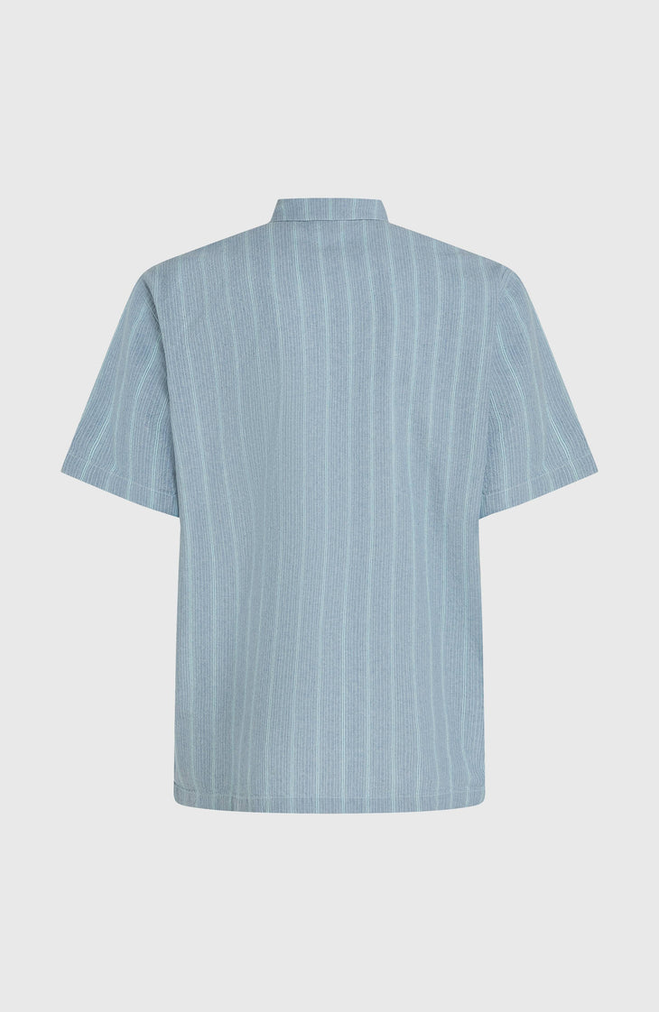 Jacquard Stripe Hemd | Blue Cali Stripe