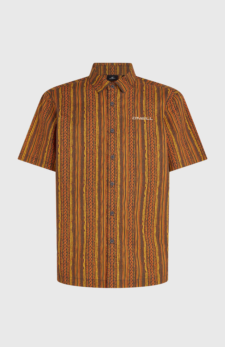 Print-Shirt | Orange Pressed Lines