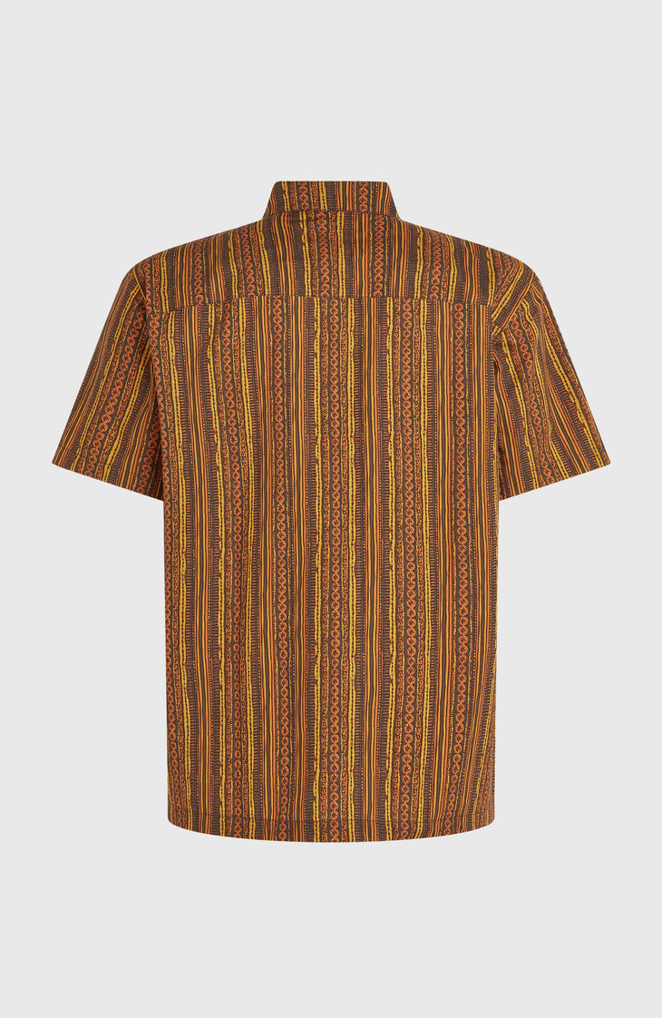 Print-Shirt | Orange Pressed Lines
