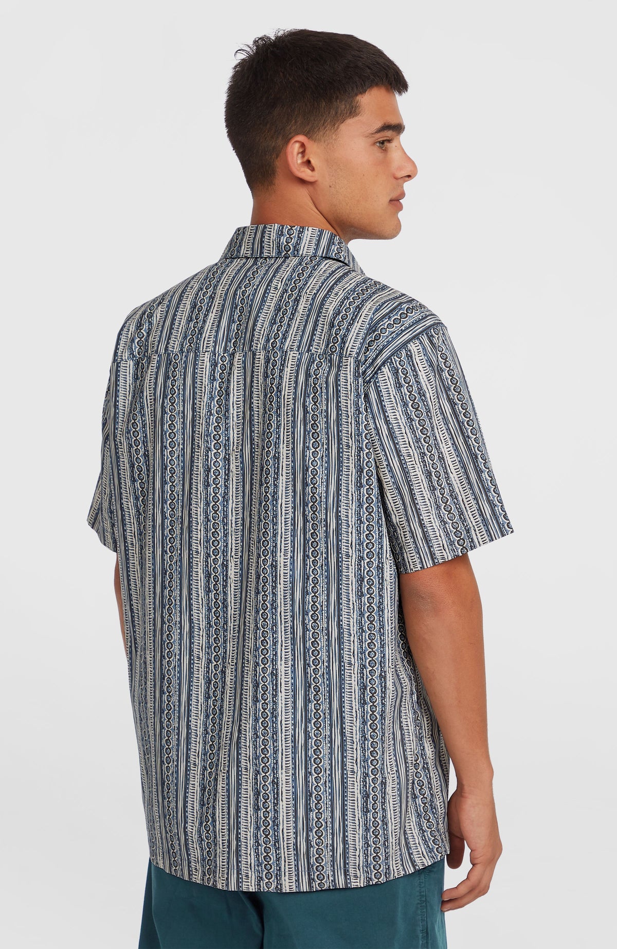Print-Shirt | Blue Pressed Lines