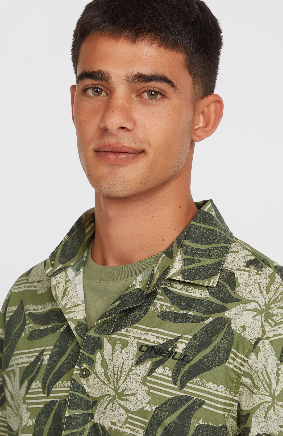 Print-Shirt | Green Dusty Flower