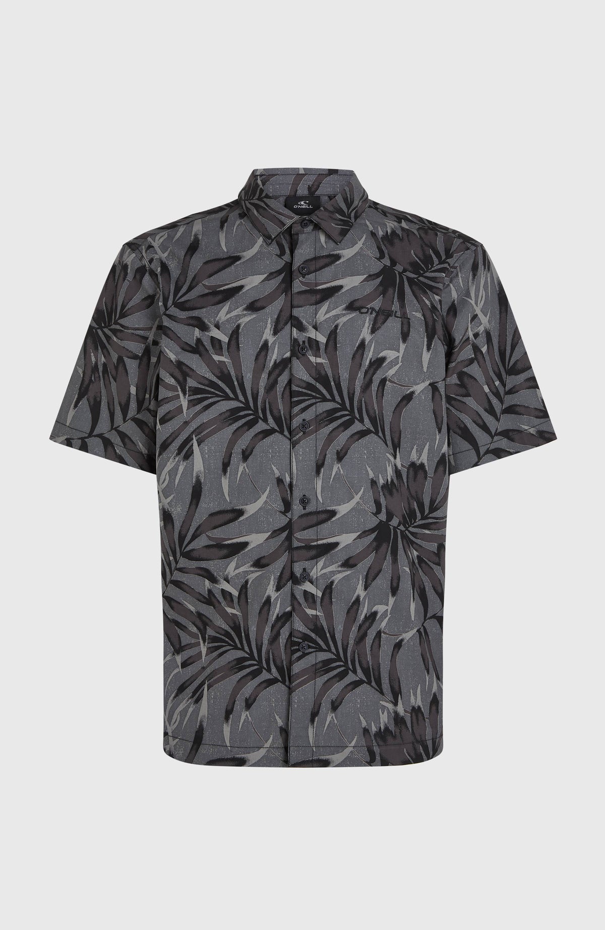 Print-Shirt | Black Dipped Leaves