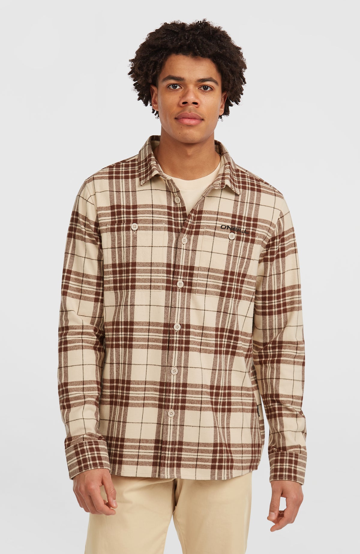 Must-Have Flanellhemd | Beige Flannel Check