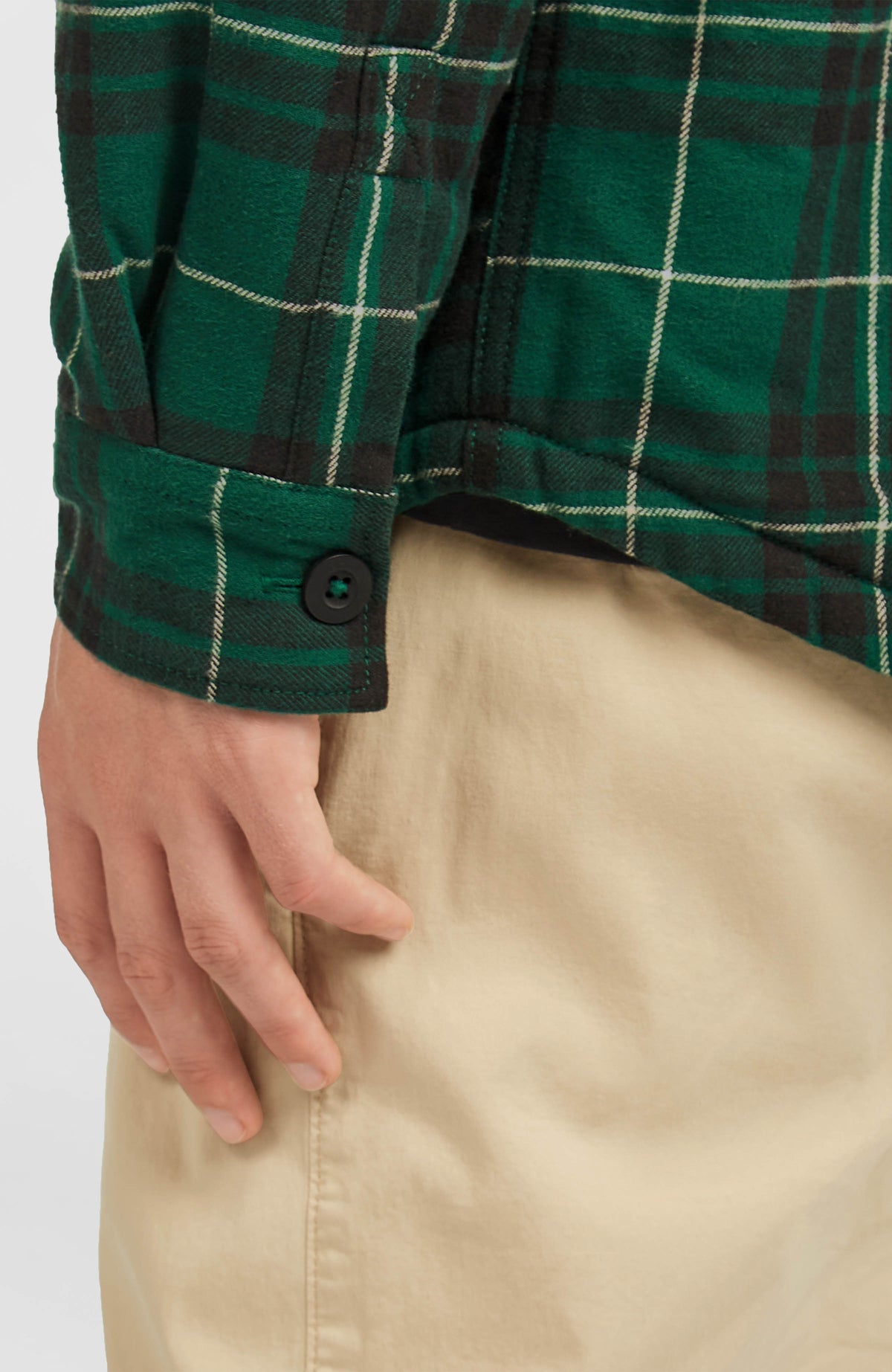Must-Have Hemd mit Fleecefutter | Green Flannel Check