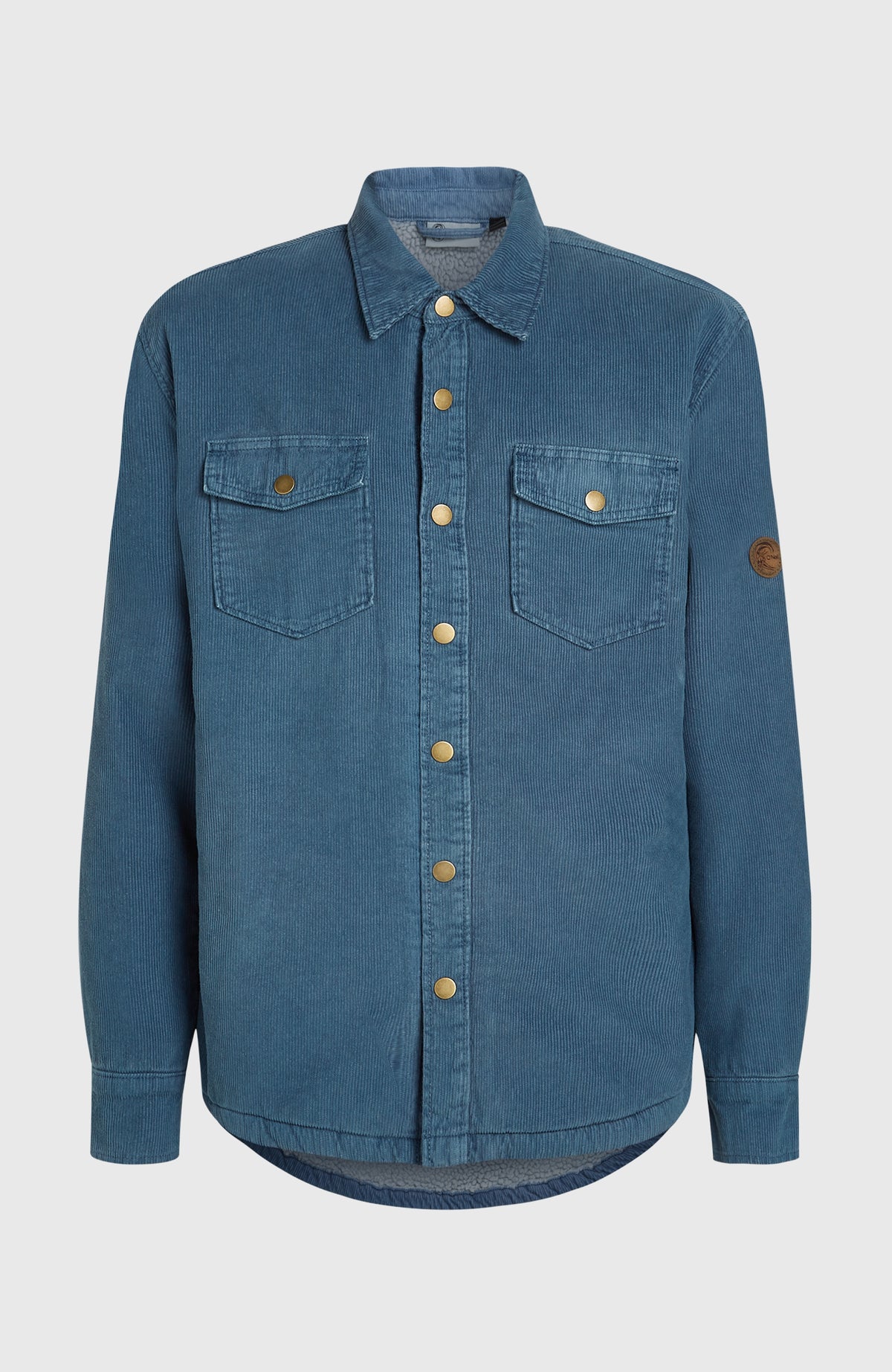 O'Riginals Cord-Overshirt mit Fleecefutter | Mozart Blue