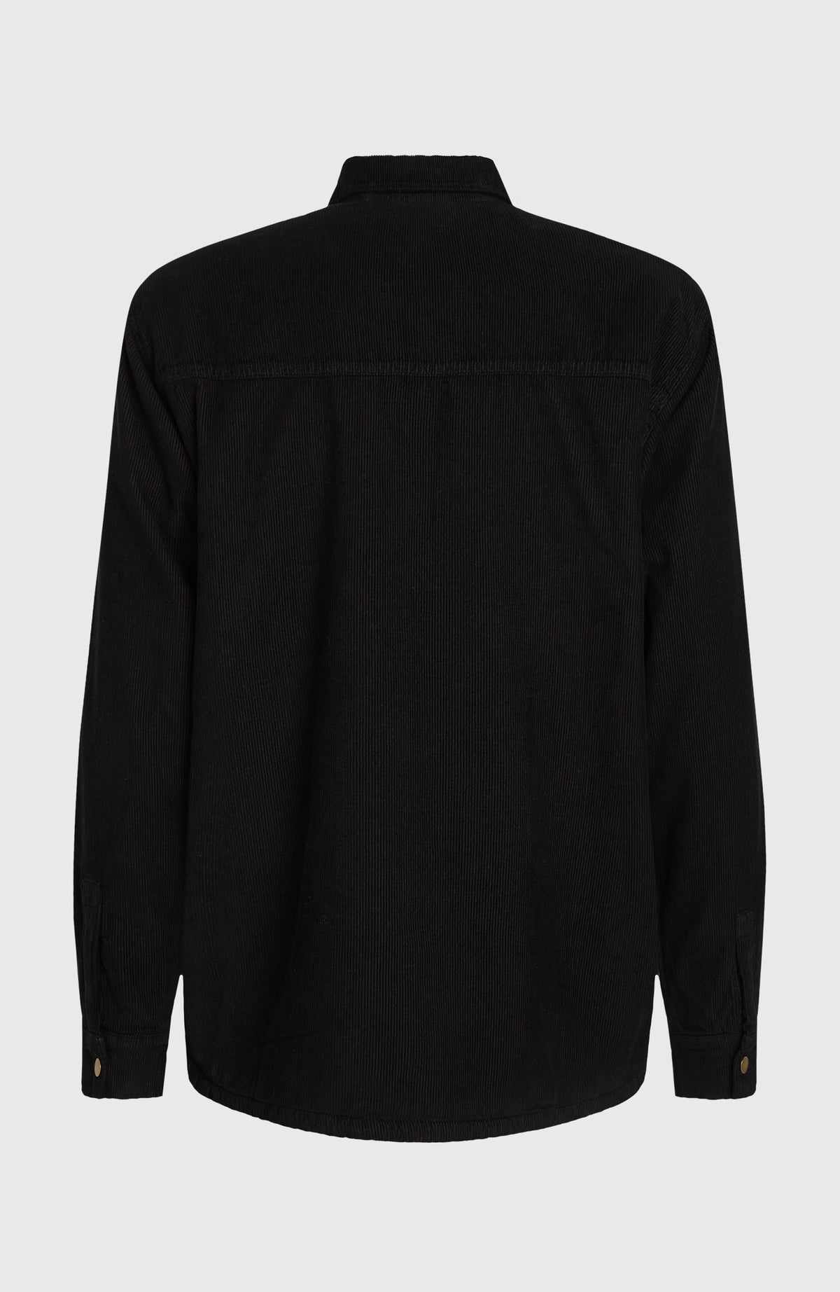 O'Riginals Cord-Overshirt mit Fleecefutter | Black Out