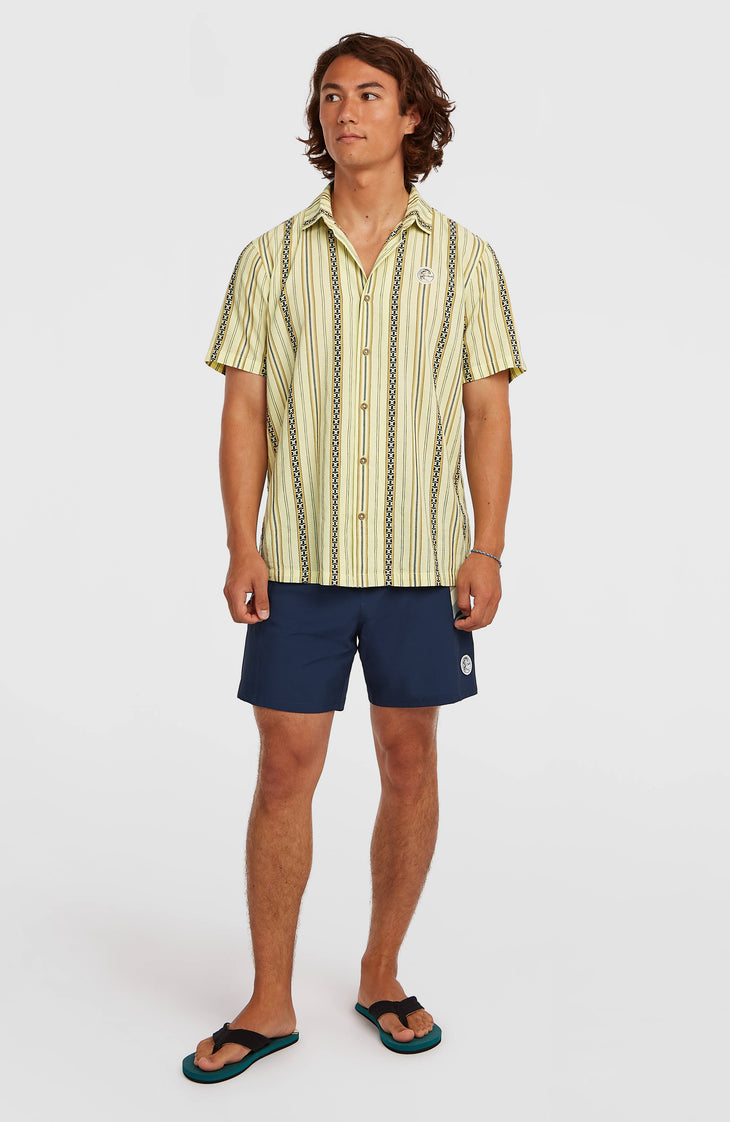O'Riginals Jacquard-Hemd | Yellow Originals Jstripe