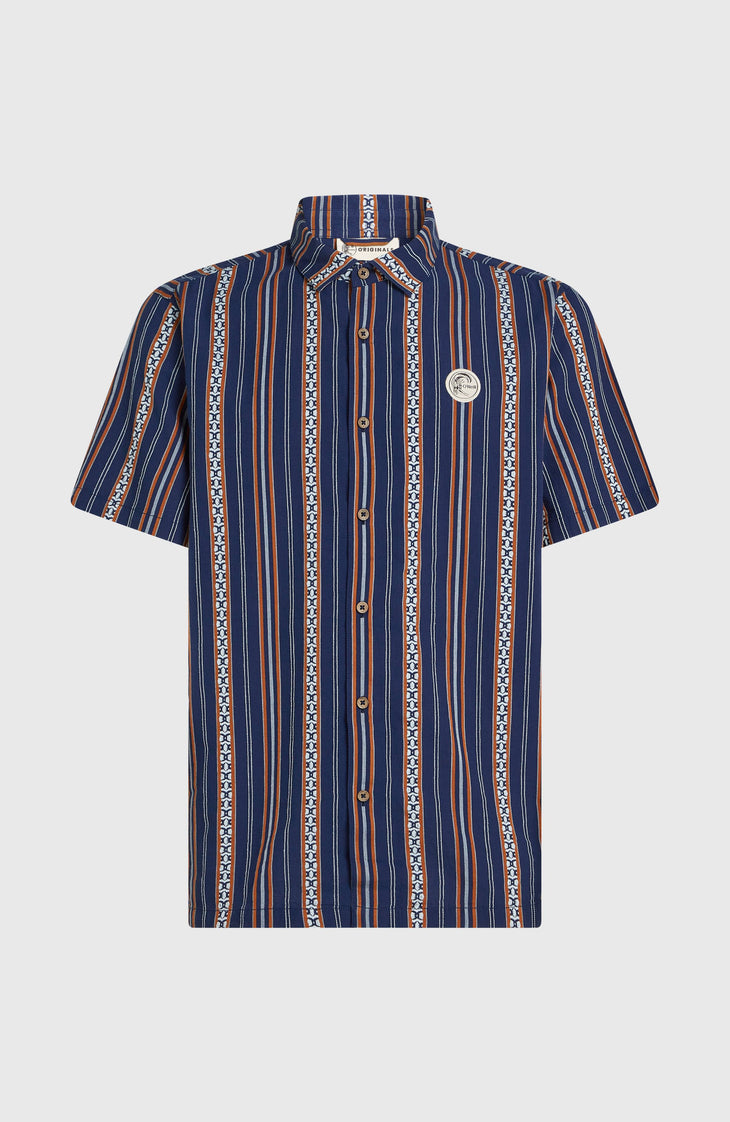 O'Riginals Jacquard-Hemd | Blue Originals Jstripe