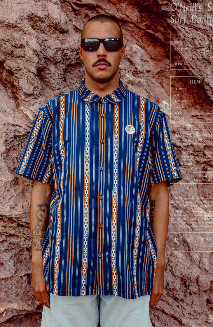 O'Riginals Jacquard-Hemd | Blue Originals Jstripe