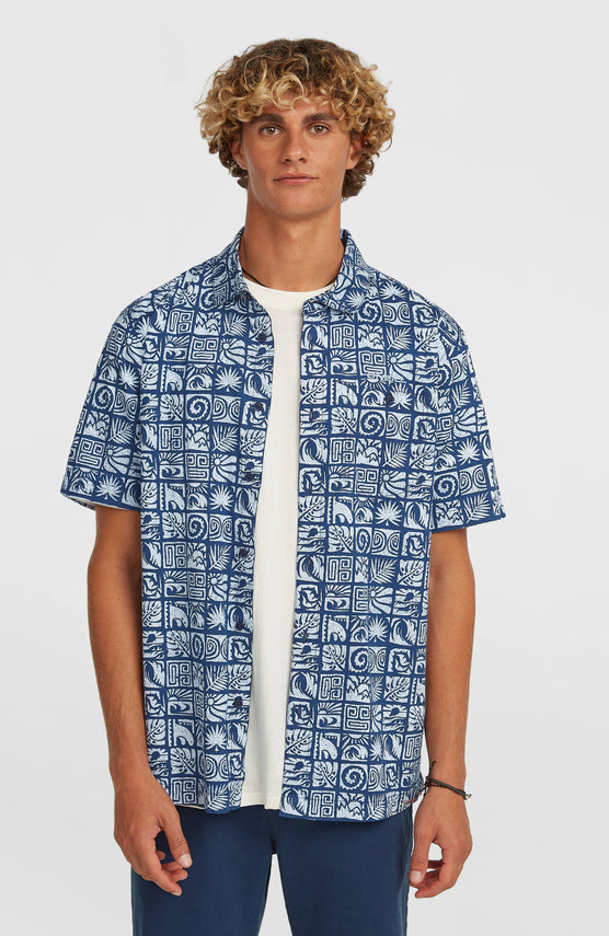 O'Neill Print Shirt | Dark Blue Bricks