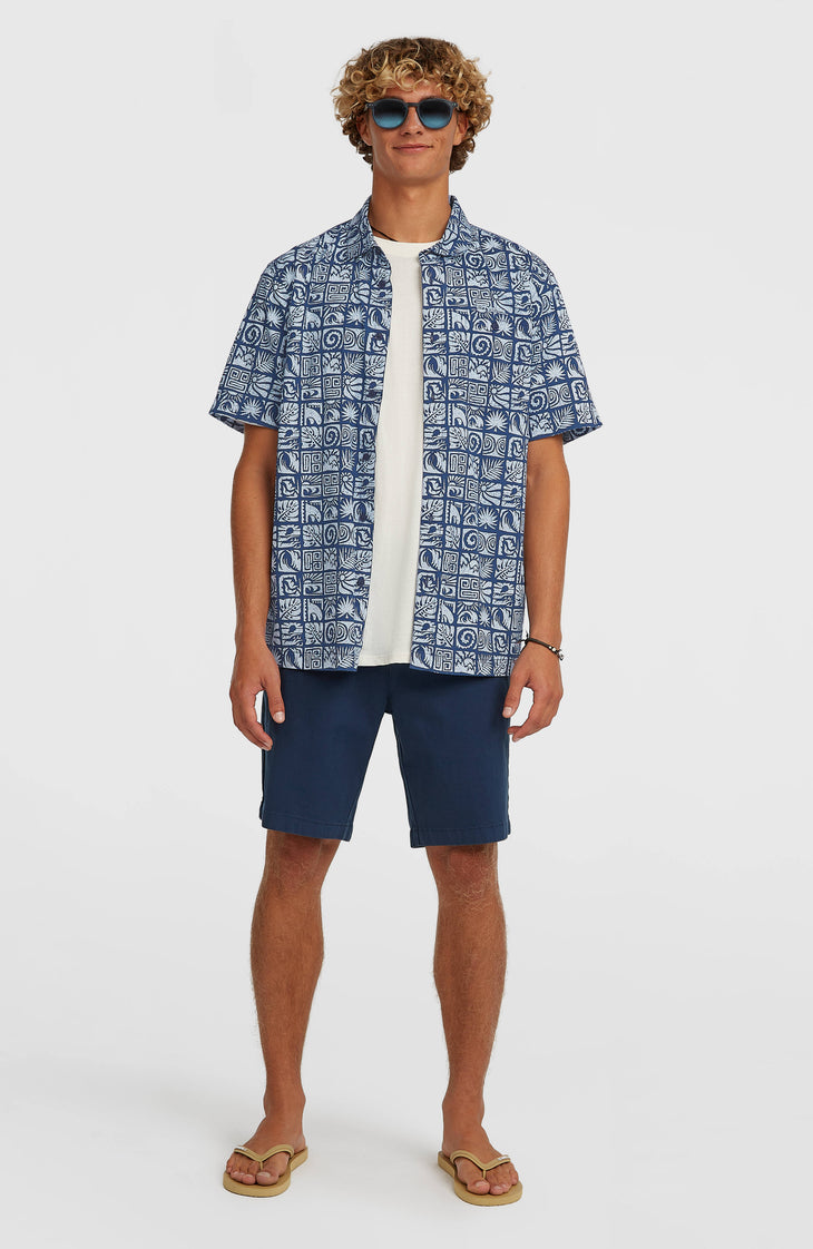 O'Neill Print Shirt | Dark Blue Bricks