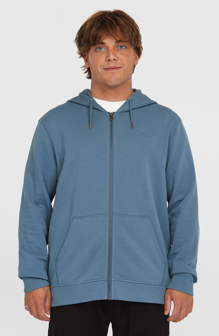 Small Logo Kapuzenjacke mit Reißverschluss | Copen Blue