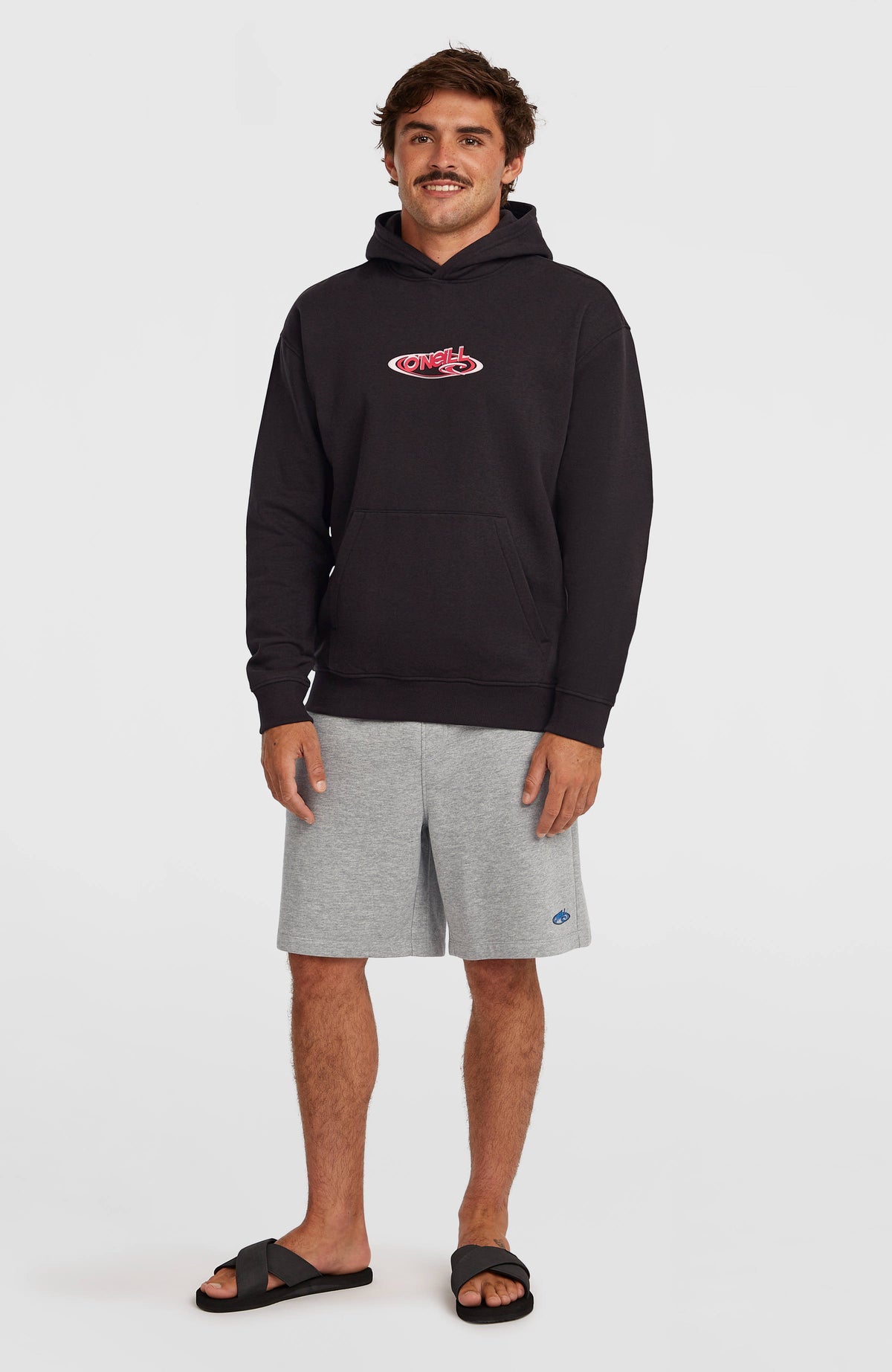 Essentials 90s Logo Hoodie | Black Out