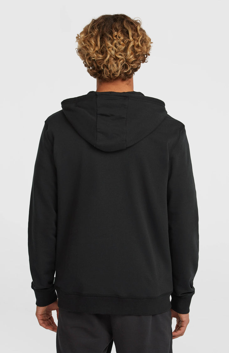 Small Logo Kapuzenjacke mit Reißverschluss | Black Out