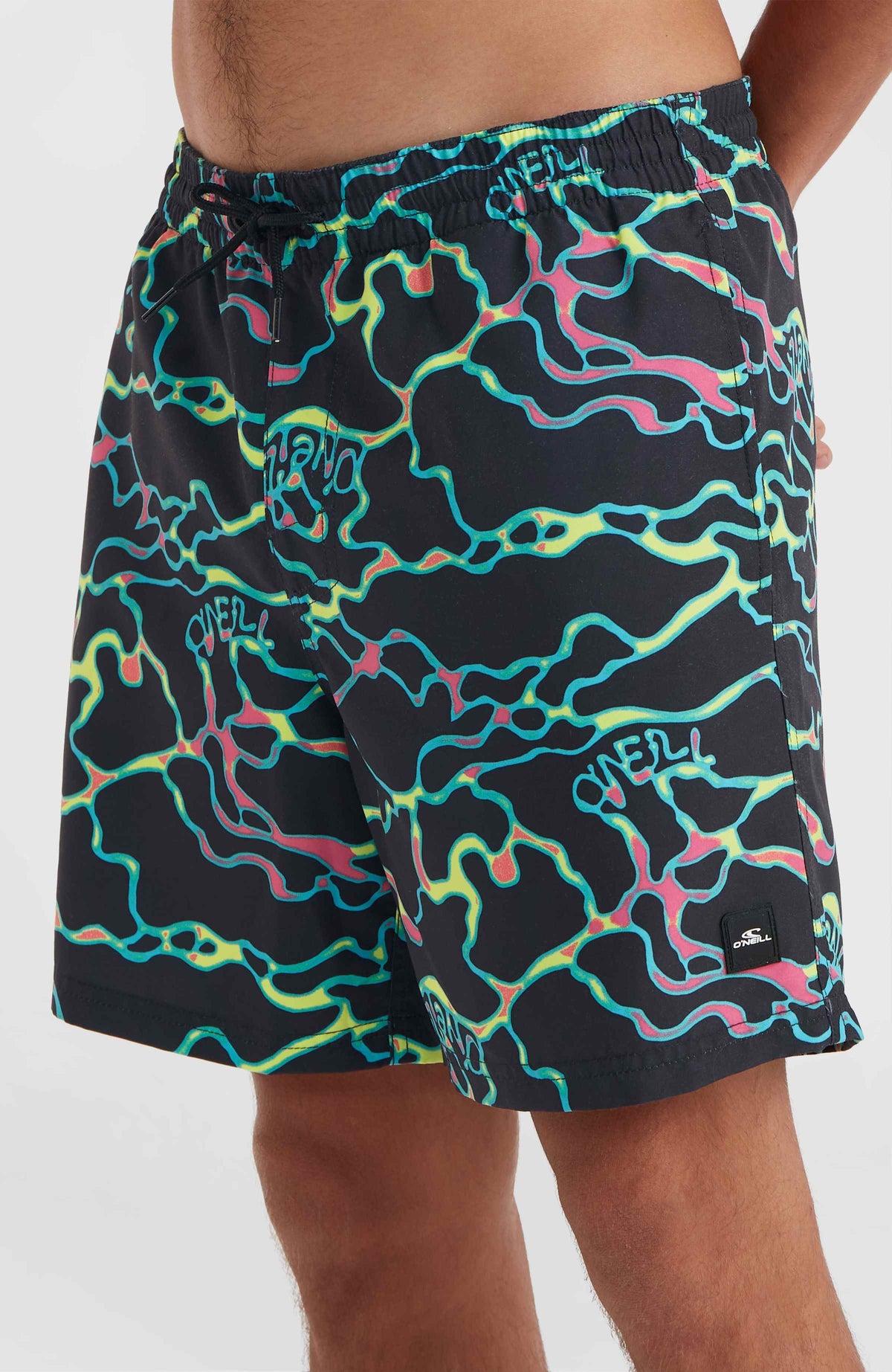 Jack O'Neill Cali Crazy 16'' Badehose | Black Ocean View
