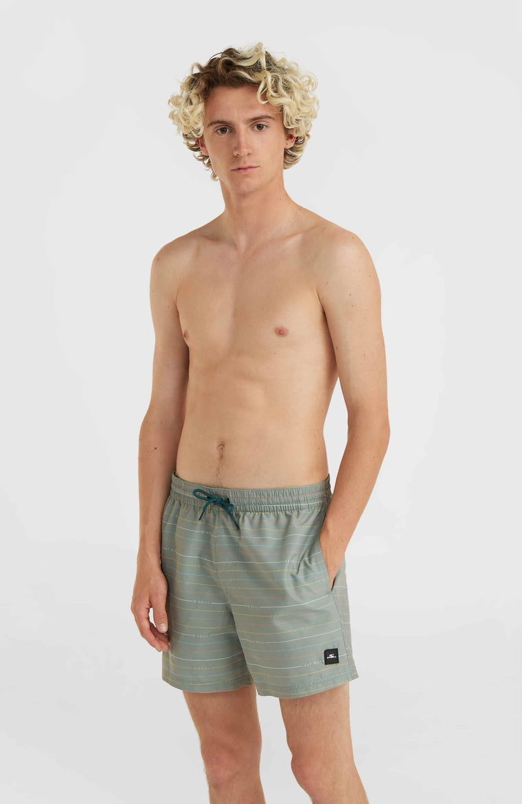 Jack O'Neill Cali First 15'' Badehose | Green First Name Stripe Jack O'Neill Cali First 15'' Badehose | Green First Name Stripe