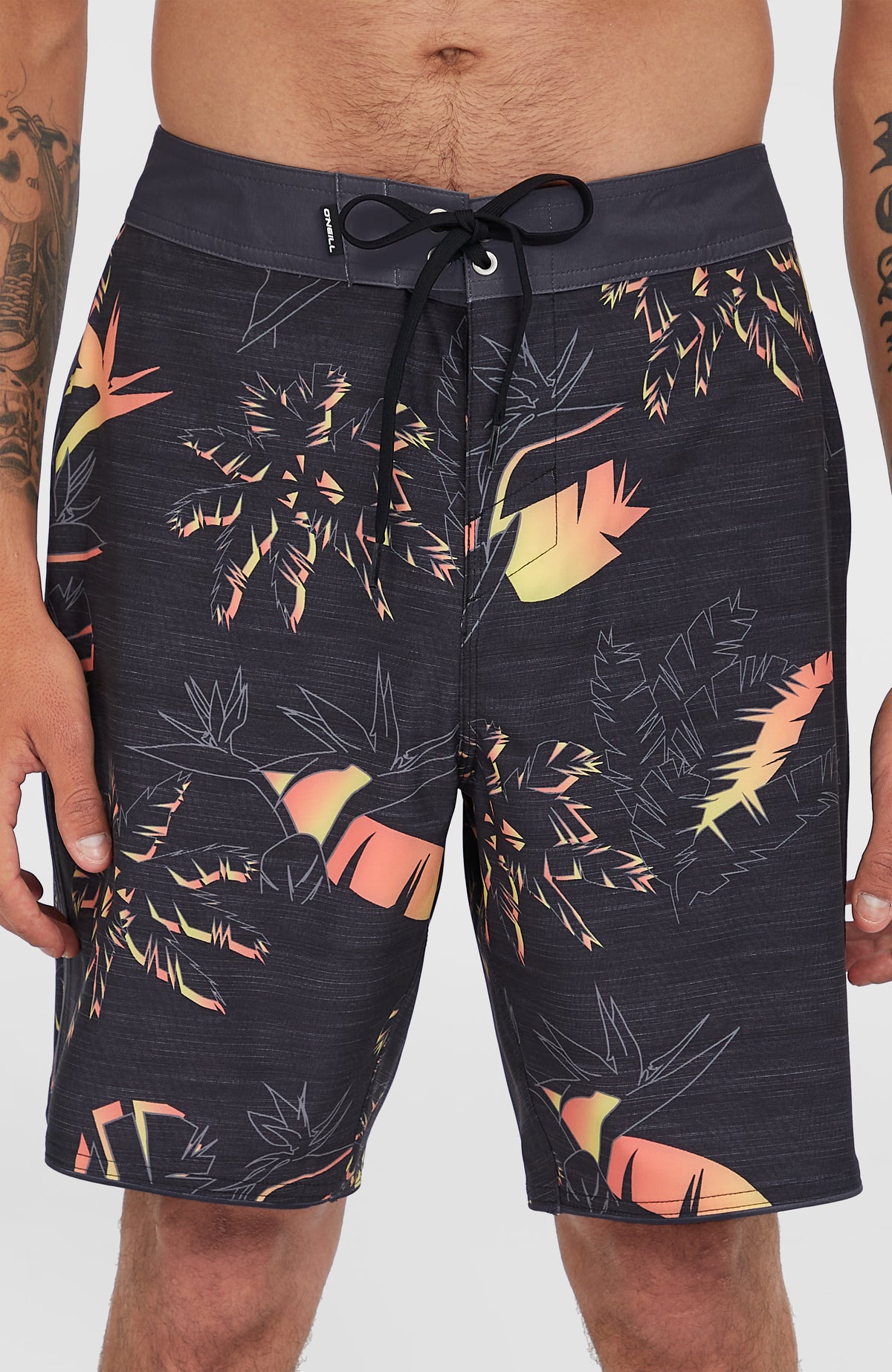 Hyperfreak Mysto Scallop 19'' Boardshorts | Black Mysto Scallop