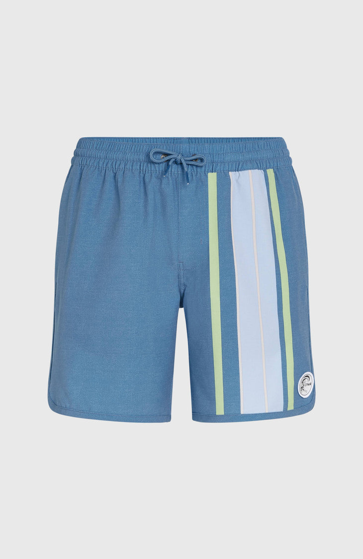 O'Riginals Scallop 16'' Badehose | Blue Originals Longboard Stripe