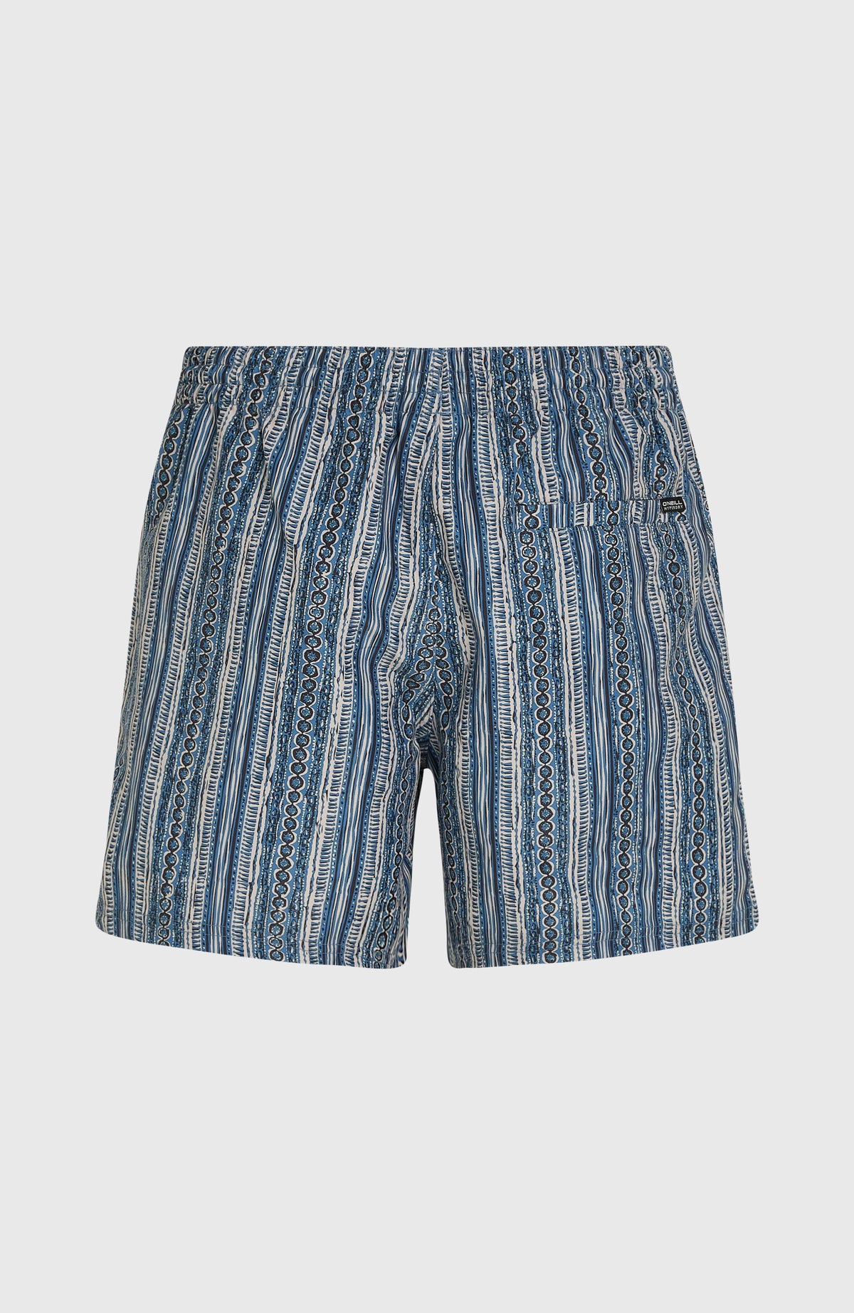 Cali Print 15'' Badehose | Blue Pressed Lines