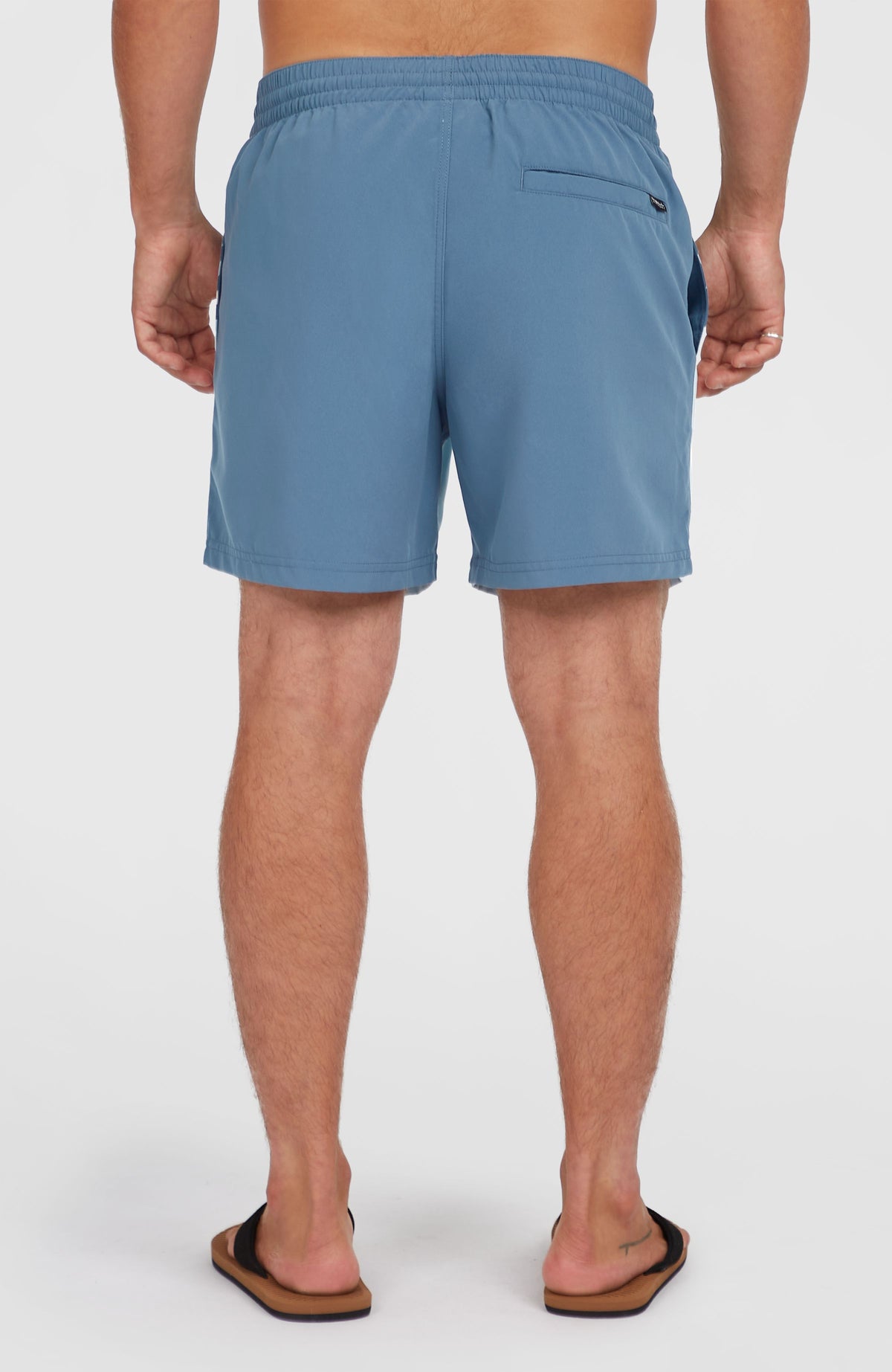 Cali Block 15'' Badehose | Blue Dipped Leaves