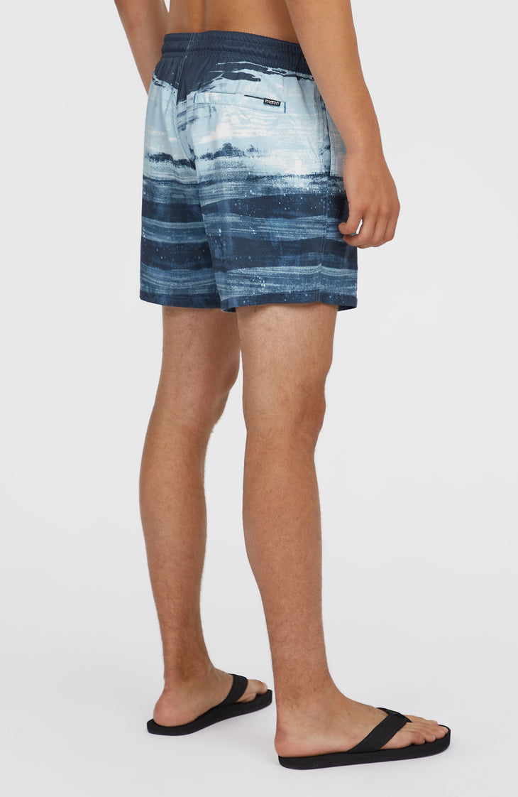 Cali Gradient 15'' Badehose | Blue Melted Texture
