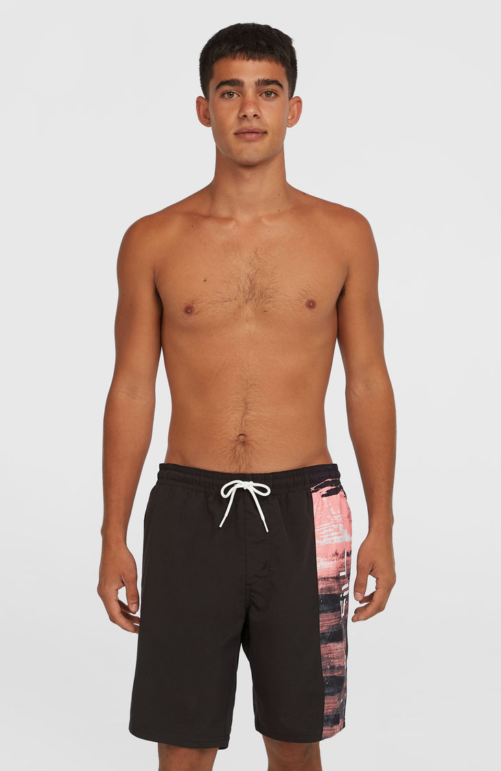 Retro 19'' Badehose | Coral Melted Texture