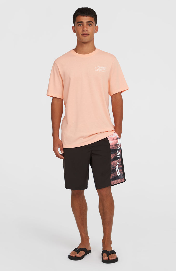 Retro 19'' Badehose | Coral Melted Texture