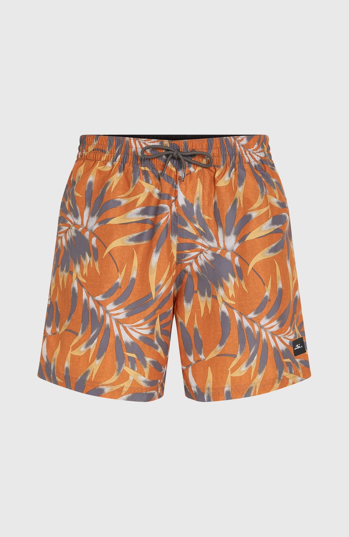 Cali Floral 16'' Badehose | Orange Dipped Leaves