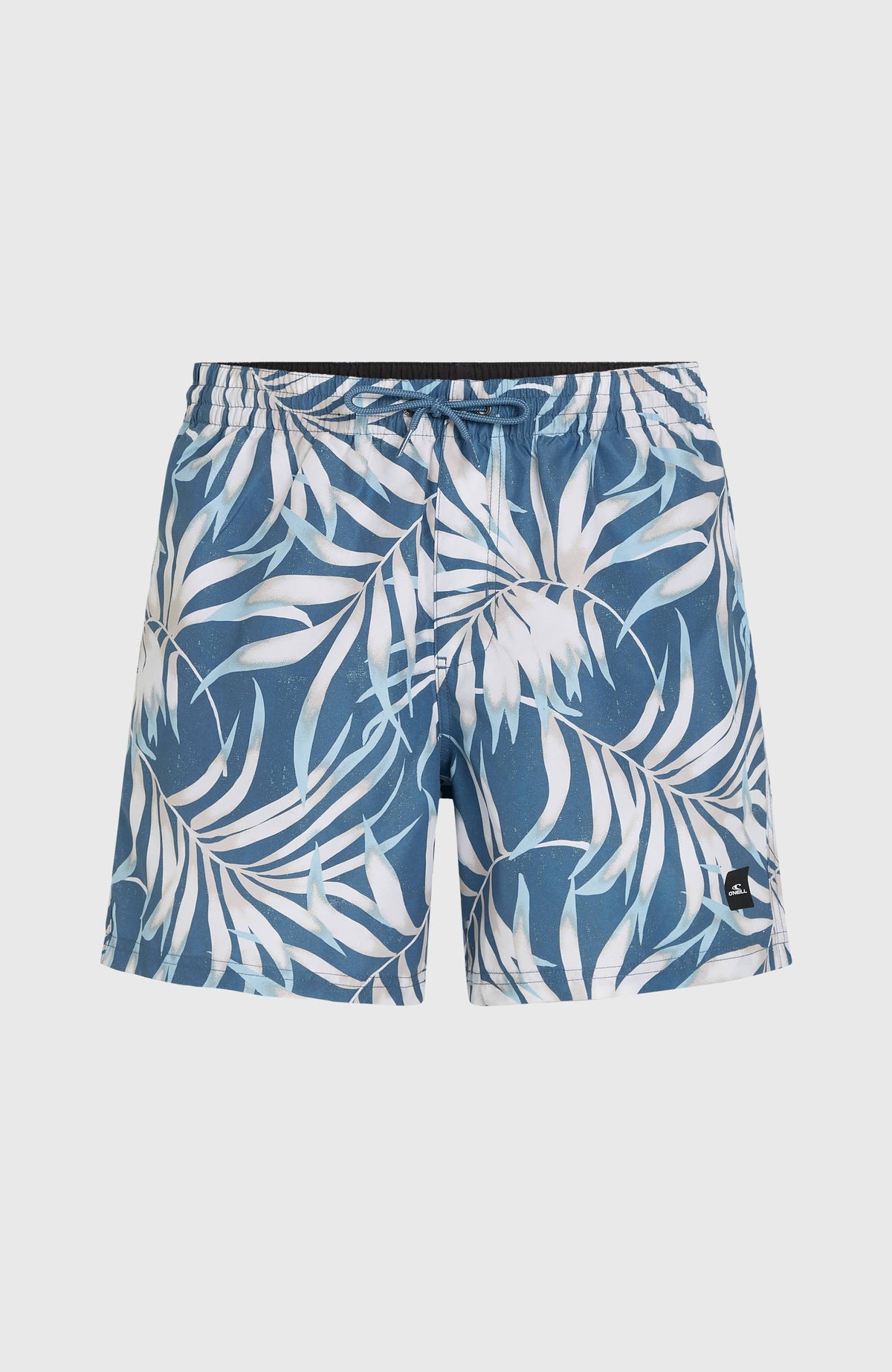 Cali Floral 16'' Badehose | Blue Dipped Leaves