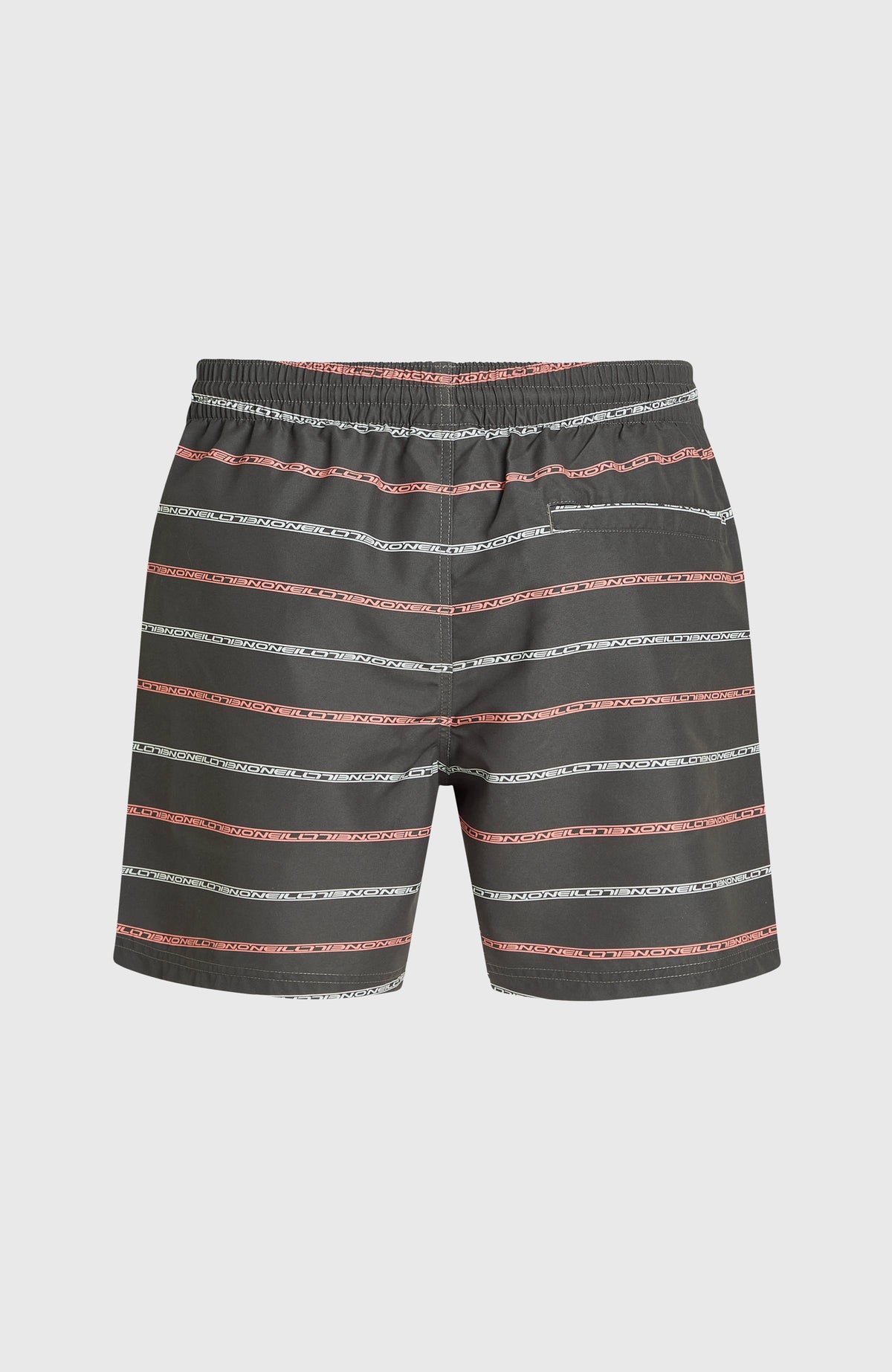 Cali First 15'' Badehose | Grey O'Neill Stripe