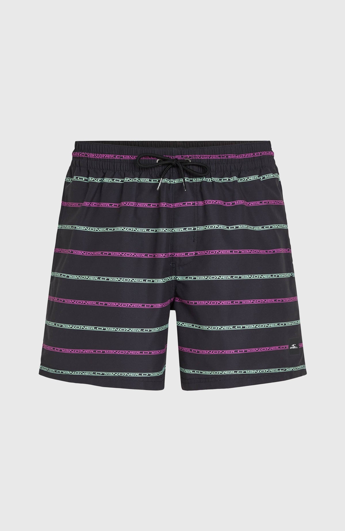 Cali First 15'' Badehose | Black/Purple O'Neill Stripe