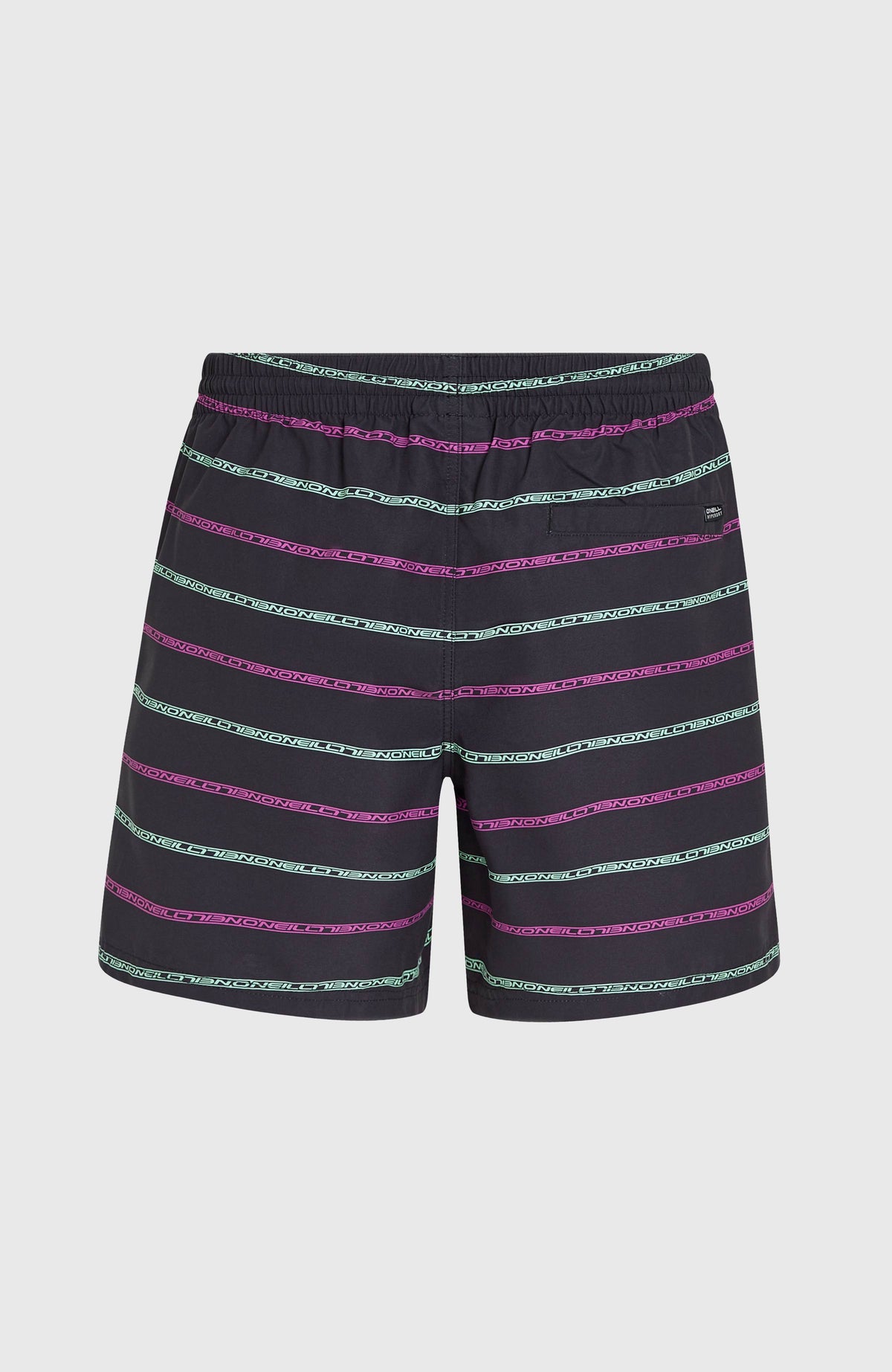 Cali First 15'' Badehose | Black/Purple O'Neill Stripe