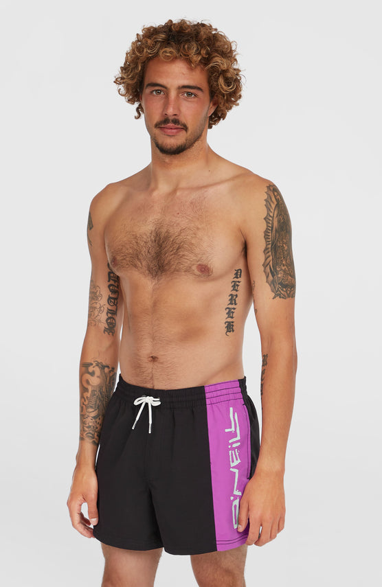 Retro 14'' Badehose | Digitalis Colour Block