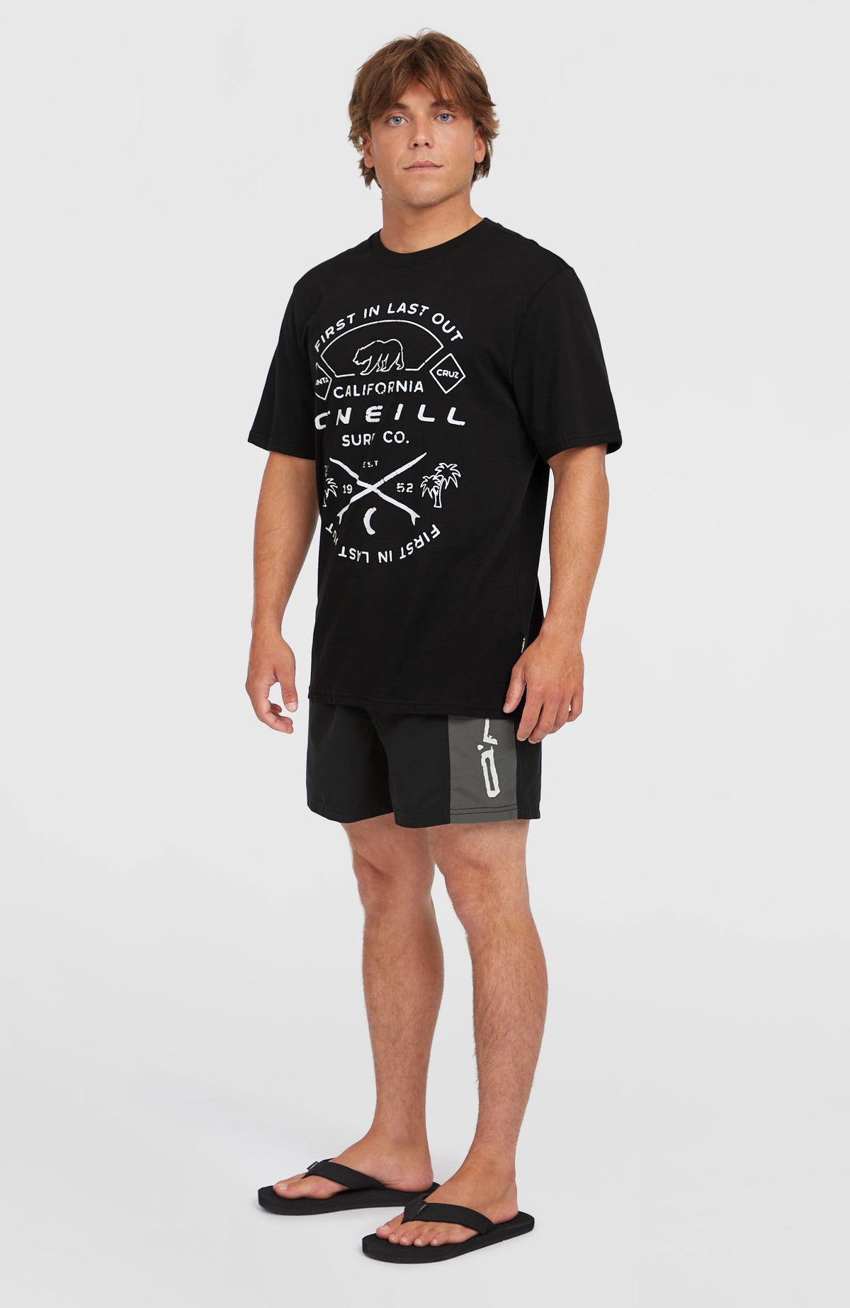 Retro 14'' Badehose | Black Out Colour Block