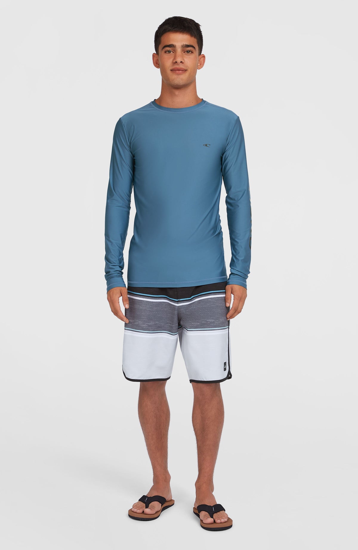 Essentials Longsleeve-Schwimmshirt | Copen Blue