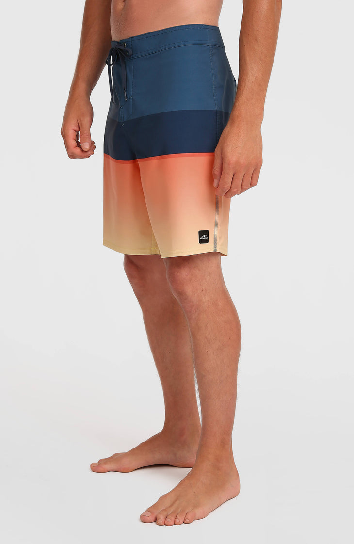 Hyperfreak Heat Block 19'' Boardshorts | Persimmon Heat Block