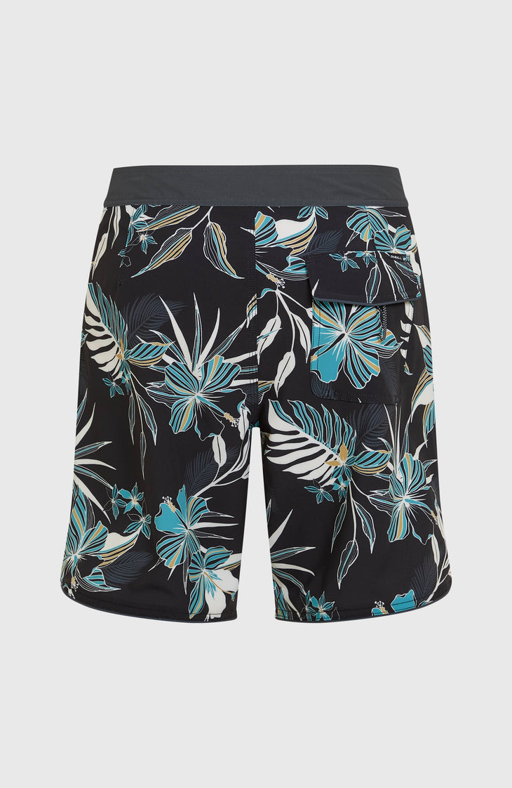Hyperfreak Mysto Scallop 19'' Boardshorts | Black Mysto Scallop