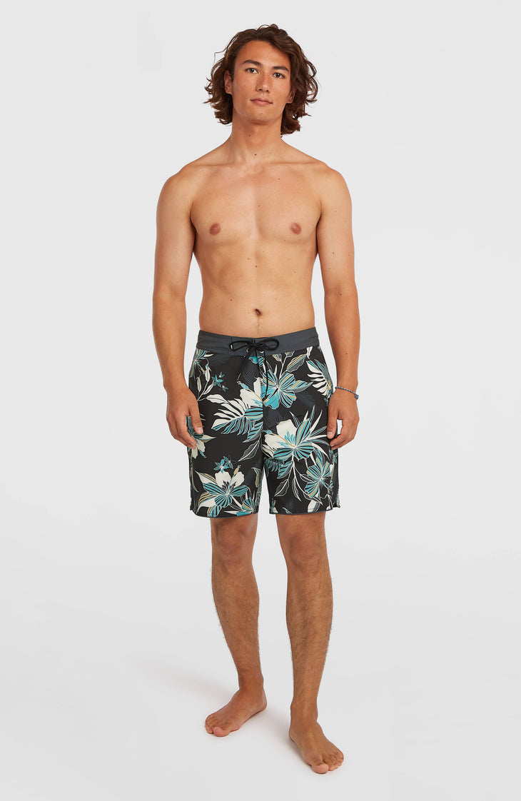 Hyperfreak Mysto Scallop 19'' Boardshorts | Black Mysto Scallop