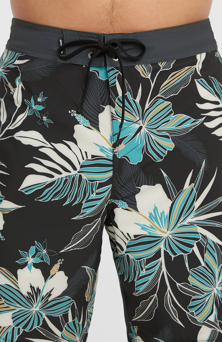 Hyperfreak Mysto Scallop 19'' Boardshorts | Black Mysto Scallop