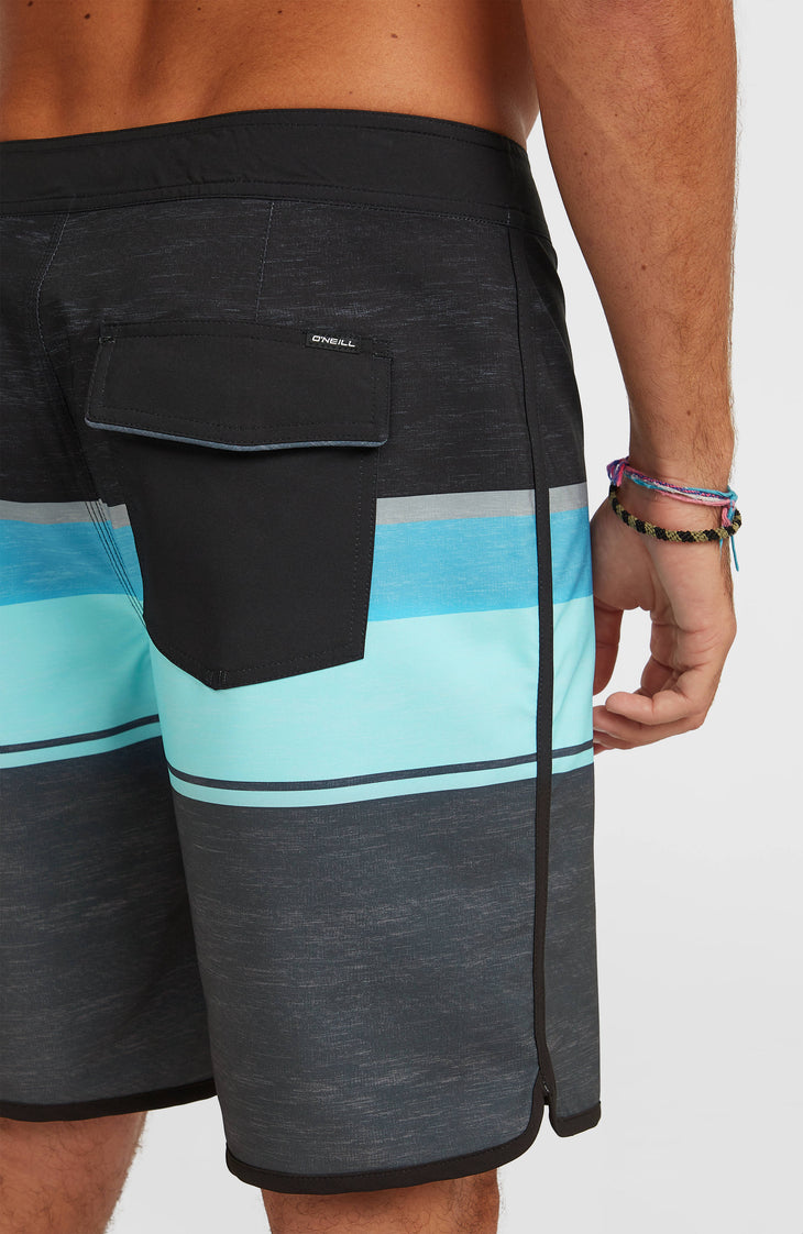 Lennox Scallop 19'' Boardshorts | Phantom Lennox Scallop