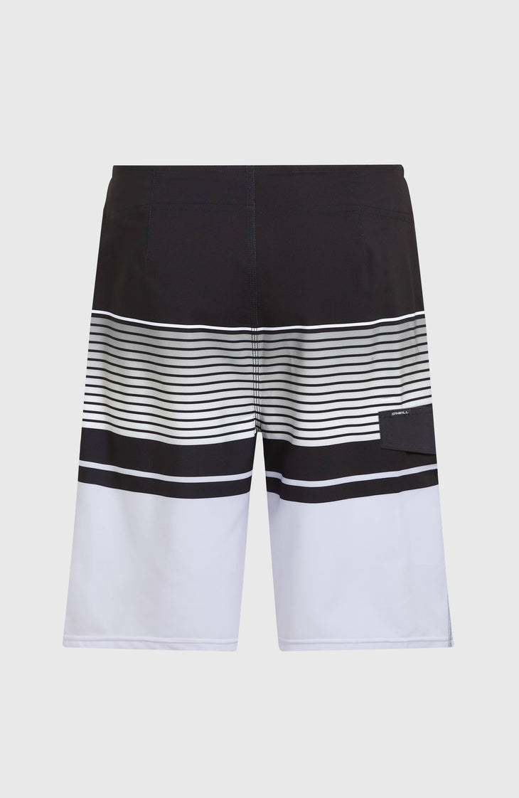 Lennox Stripe 21'' Boardshorts | White Lennox Stripe