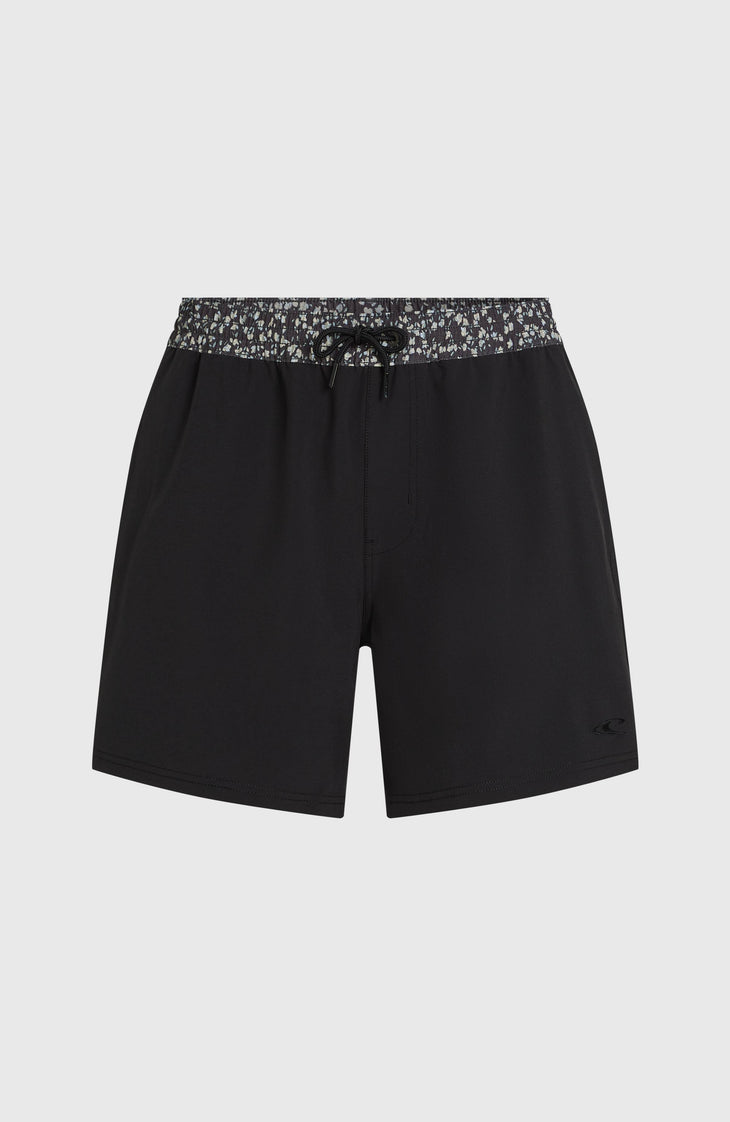 Pocket Print 16'' Badehose | Black Out